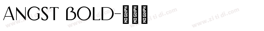 Angst Bold字体转换